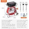 image:imageVEVOR Sewer Camera 98 ft30m SelfLeveling Drain Camera with 512Hz Transmitter Distance Counter 9 Screen 1080P HD Snake Plumbing Detector with Light12 LED amp 32GB Card for Duct Pipe328ft100m