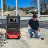 image:imageVEVOR Sewer Camera 98 ft30m SelfLeveling Drain Camera with 512Hz Transmitter Distance Counter 9 Screen 1080P HD Snake Plumbing Detector with Light12 LED amp 32GB Card for Duct Pipe165ft50m