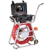 image:imageVEVOR Sewer Camera 98 ft30m SelfLeveling Drain Camera with 512Hz Transmitter Distance Counter 9 Screen 1080P HD Snake Plumbing Detector with Light12 LED amp 32GB Card for Duct Pipe328ft100m