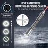 image:imageVEVOR Sewer Camera 98 ft30m SelfLeveling Drain Camera with 512Hz Transmitter Distance Counter 9 Screen 1080P HD Snake Plumbing Detector with Light12 LED amp 32GB Card for Duct Pipe328ft100m