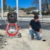image:imageVEVOR Sewer Camera 98 ft30m SelfLeveling Drain Camera with 512Hz Transmitter Distance Counter 9 Screen 1080P HD Snake Plumbing Detector with Light12 LED amp 32GB Card for Duct Pipe328ft100m