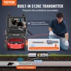 image:imageVEVOR Sewer Camera 98 ft30m SelfLeveling Drain Camera with 512Hz Transmitter Distance Counter 9 Screen 1080P HD Snake Plumbing Detector with Light12 LED amp 32GB Card for Duct Pipe165ft50m