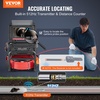 image:imageVEVOR Sewer Camera 98 ft30m SelfLeveling Drain Camera with 512Hz Transmitter Distance Counter 9 Screen 1080P HD Snake Plumbing Detector with Light12 LED amp 32GB Card for Duct Pipe165ft50m