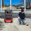 image:imageVEVOR Sewer Camera 98 ft30m SelfLeveling Drain Camera with 512Hz Transmitter Distance Counter 9 Screen 1080P HD Snake Plumbing Detector with Light12 LED amp 32GB Card for Duct Pipe165ft50m