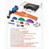 image:imageVEVOR Tubing Bender Kit 14 to 78 Inch Compact Ratcheting Tube Pipe Bender ForwardReverse Hand Bending Tool with 7 Aluminium Alloy Dies for Copper HVAC Air Conditioning Refrigeration RepairMulticolor