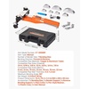 image:imageVEVOR Tubing Bender Kit 14 to 78 Inch Compact Ratcheting Tube Pipe Bender ForwardReverse Hand Bending Tool with 7 Aluminium Alloy Dies for Copper HVAC Air Conditioning Refrigeration RepairSilver