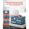 image:imageVEVOR Vacuum Investing Casting Machine 290W Power with 3 CFM Pump and Bell Jar Convenient Oil Injection Port Precision Pressure Gauge 11 x 11 in Workbench Casting Machine for Jewelry and MetalCasting Machine