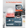 image:imageVEVOR Vacuum Investing Casting Machine 290W Power with 3 CFM Pump and Bell Jar Convenient Oil Injection Port Precision Pressure Gauge 11 x 11 in Workbench Casting Machine for Jewelry and MetalCasting Machine with Melting Furnace