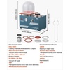 image:imageVEVOR Vacuum Investing Casting Machine 290W Power with 3 CFM Pump and Bell Jar Convenient Oil Injection Port Precision Pressure Gauge 11 x 11 in Workbench Casting Machine for Jewelry and MetalCasting Machine