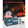 image:imageVEVOR Vacuum Investing Casting Machine 290W Power with 3 CFM Pump and Bell Jar Convenient Oil Injection Port Precision Pressure Gauge 11 x 11 in Workbench Casting Machine for Jewelry and MetalCasting Machine with Melting Furnace