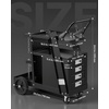image:imageVEVOR Welding Cart 3Tier Welder Cart Heavy Duty 400 LBS Weight Capacity2Tier 4 Drawers