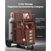 image:imageVEVOR Welding Cart 3Tier Welder Cart Heavy Duty 400 LBS Weight Capacity2Tier 4 Drawers