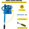 image:imageVEVOR YP9 Manual Bender 1  2 High Capacity Round Square Bar Metal Bender with 7 Bending Dies Metal Rod Bar Bender Bending Tool for Construction Site Auto RepairBlue