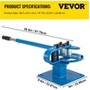 image:imageVEVOR YP9 Manual Bender 1  2 High Capacity Round Square Bar Metal Bender with 7 Bending Dies Metal Rod Bar Bender Bending Tool for Construction Site Auto RepairBlue