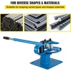 image:imageVEVOR YP9 Manual Bender 1  2 High Capacity Round Square Bar Metal Bender with 7 Bending Dies Metal Rod Bar Bender Bending Tool for Construction Site Auto RepairBlue