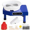 image:imageVEVOR 11in Pottery Wheel for Adults Beginners 450W Ceramic Wheel Forming Machine With LCD Touch Screen Adjustable 60300RPM Speed Handle and Foot Pedal Control 32PCS Accessory Tools Kit Craft Gift10in350W