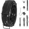 image:imageVEVOR Drain Cleaning Cable 100 FT x 58 Inch Professional Sectional Drain Cleaner Cable with 7 Cutters for 08 to 39 Pipes for Hollow Core Sewer Cleaner Auger Sink Toilet100FT x 58Inch