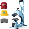 image:imageVEVOR Hat Heat Press Machine with 2 Interchangeable Platens and Caps Stretcher Precise Temperature amp Time Control Heat Press for Hats and Caps for HTV Iron On and Sublimation Projects WhiteLight Blue