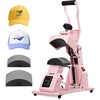 image:imageVEVOR Hat Heat Press Machine with 2 Interchangeable Platens and Caps Stretcher Precise Temperature amp Time Control Heat Press for Hats and Caps for HTV Iron On and Sublimation Projects WhitePink