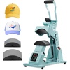 image:imageVEVOR Hat Heat Press Machine with 2 Interchangeable Platens and Caps Stretcher Precise Temperature amp Time Control Heat Press for Hats and Caps for HTV Iron On and Sublimation Projects WhiteGreen