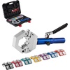 image:imageVEVOR Hydraulic Hose Crimper HydraKrimp AC Hose Crimper Kit with 7 Dies SnapOn Integral Manual Hydraulic AC Hoses Crimping Tool for Automotive amp Air Conditioning Repair  with Carrying CaseStandard