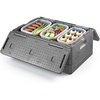 image:imageVEVOR Insulated Food Pan Carrier 82 Qt NonElectrical Food Warmer with Wheel amp 304 Stainless Steel Latch LLDPE Stackable Hot Box for Various Pan SizesNOT Included Fit Catering BBQ EventBlack40QT