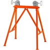 image:imageVEVOR Pipe Stand with Roller Head Heavy Duty 2500 LBS Load Capacity Suitable for 236 inches Pipes 45 Steel Roller Pipe Stand for WeldingOrange