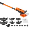 image:imageVEVOR Pipe Tube Bender 38 to 1 OD Manual Pipe Tube Bender with 7 Bending Dies 180 Copper Aluminum Pipes Bending Tools for HVAC Air Conditioning Refrigerator Auto RepairOrange