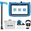 image:imageVEVOR Pipe Water Leak Detector for Outdoors 1Hz10000Hz 7 Touchscreen Water Leakage Detection Locator for 164FT 5m Underground Plumbing  with Medium Sensor 3 Listening Rods Headphone amp Case164FT 5m