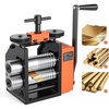 image:imageVEVOR Rolling Mill 376 mm Jewelry Rolling Mill Machine 1 2 Gear Ratio 3in1 MultiFunction Rolling Mill 017mm Press Thickness for Metal Jewelry Making Sheet Square Wire Semicircle Pattern44mm