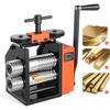 image:imageVEVOR Rolling Mill 376 mm Jewelry Rolling Mill Machine 1 2 Gear Ratio 3in1 MultiFunction Rolling Mill 017mm Press Thickness for Metal Jewelry Making Sheet Square Wire Semicircle Pattern40mm