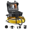 image:imageVEVOR Sewer Camera 165 ft50 m 9 Screen Pipeline Inspection Camera with DVR Function Waterproof IP68 Camera w12 Adjustable LEDs wa 16 GB SD Card for Sewer Line Home Duct Drain Pipe Plumbing230ft70m