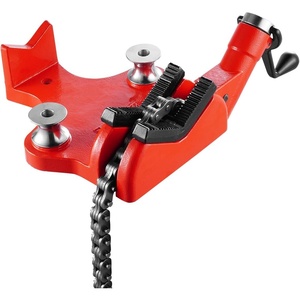 image:imageMophorn Screw Bench Chain Vise 18 to 5Inch Pipe Capacity Heavy Duty Bench Chain Pipe Vise with Crank Handle NeopreneCoated Jaw Cast Iron Material Ideal for a Variety of Pipes12  8 Bench Mount
