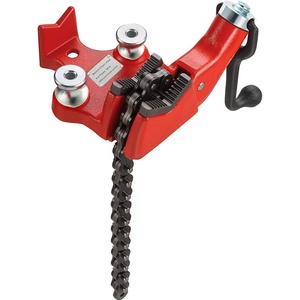 image:imageMophorn Screw Bench Chain Vise 18 to 5Inch Pipe Capacity Heavy Duty Bench Chain Pipe Vise with Crank Handle NeopreneCoated Jaw Cast Iron Material Ideal for a Variety of Pipes18  5 Bench Mount