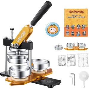 image:imageVEVOR Button Maker Machine 125225 Multiple Sizes Badge Punch Press Kit3100