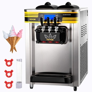 image:imageVEVOR Commercial Ice Cream Machine 1400W 2053 Gph Hard Serve Ice Cream Maker with LED Display Screen Auto ShutOff Timer One Flavors Perfect for Restaurants Snack bar SupermarketsSilver