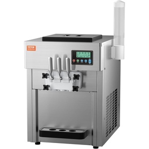 image:imageVEVOR Commercial Ice Cream Machine 21 QTH Yield Soft Serve Ice Cream MakerCountertop 3 Flavors Basic ModelLCD
