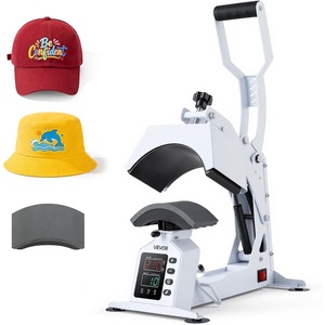 image:imageVEVOR Hat Heat Press Machine with 2 Interchangeable Platens and Caps Stretcher Precise Temperature amp Time Control Heat Press for Hats and Caps for HTV Iron On and Sublimation Projects WhiteWhite