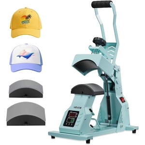 image:imageVEVOR Hat Heat Press Machine with 2 Interchangeable Platens and Caps Stretcher Precise Temperature amp Time Control Heat Press for Hats and Caps for HTV Iron On and Sublimation Projects WhiteGreen