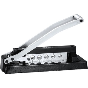 image:imageVEVOR Heavy Duty Ferrule Hose Crimper Standard Bench Hose Crimping Tool with 100pcs Ferrules 0593 amp 0625 ID 044063 Crimping Range for PVC Rubber amp Air Hoses Torch Hoses Repair Kit5 Dies Crimper