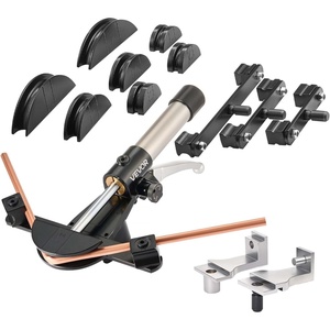 image:imageVEVOR Hydraulic Tubing Bender Kit 14 to 78 Inch Copper Tube Pipe Bender ForwardReverse HVAC Bending Tool with 7 Color Aluminium Alloy Dies for HVAC Air Conditioning Refrigeration Auto RepairBlack