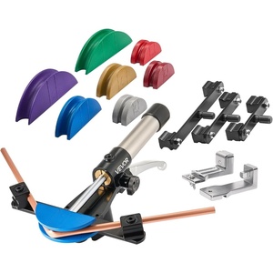 image:imageVEVOR Hydraulic Tubing Bender Kit 14 to 78 Inch Copper Tube Pipe Bender ForwardReverse HVAC Bending Tool with 7 Color Aluminium Alloy Dies for HVAC Air Conditioning Refrigeration Auto RepairMulticolor