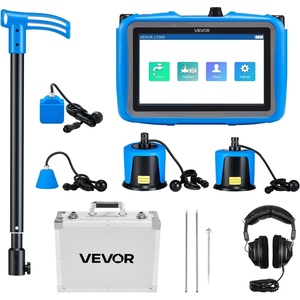 image:imageVEVOR Pipe Water Leak Detector for Outdoors 1Hz10000Hz 7 Touchscreen Water Leakage Detection Locator for 164FT 5m Underground Plumbing  with Medium Sensor 3 Listening Rods Headphone amp Case164164FT 055m