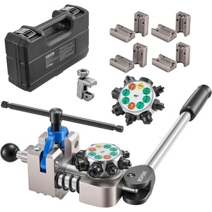 image:imageVEVOR Professional Brake Line Flaring Tool 45 Degree Double Flare Bubble Flare Tool Kit for 316 14 516 38 Copper Aluminum Thin Steel Tubes1 Dies