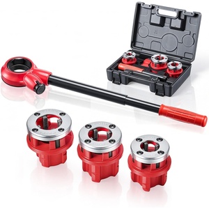 image:imageVEVOR Ratchet Pipe Threader Kit with 7 Dies 38 BSPT to 2 BSPT Manual Ratcheting Pipe Threading Tool Portable Pipes Threader Set with Toolbox for Plumbing Installation amp Repair12  1