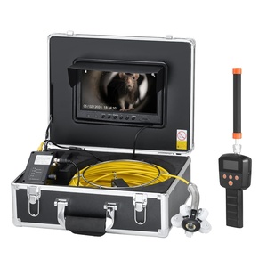 image:imageVEVOR Sewer Camera 100ft Drain Inspection Camera with 7 Screen IP68 Waterproof Snake Plumbing Camera with 12PCS Adjustable LEDs 16 GB SD Card for Sewer Line Duct Drain Pipe Plumbing165ft50m
