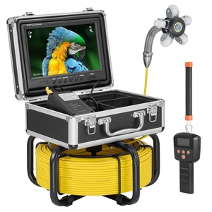 image:imageVEVOR Sewer Camera 165 ft50 m 9 Screen Pipeline Inspection Camera with DVR Function Waterproof IP68 Camera w12 Adjustable LEDs wa 16 GB SD Card for Sewer Line Home Duct Drain Pipe Plumbing165ft