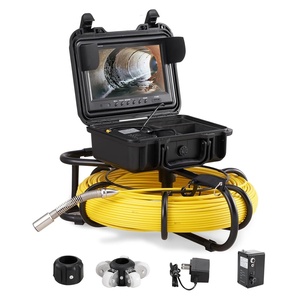 image:imageVEVOR Sewer Camera 165 ft50 m 9 Screen Pipeline Inspection Camera with DVR Function Waterproof IP68 Camera w12 Adjustable LEDs wa 16 GB SD Card for Sewer Line Home Duct Drain Pipe Plumbing393ft120m