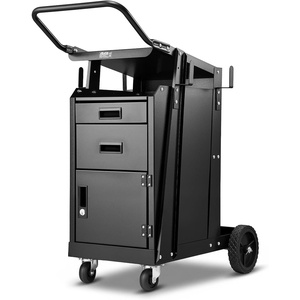 image:imageVEVOR Welding Cart 3Tier Welder Cart Heavy Duty 400 LBS Weight Capacity2 Drawers