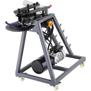 image:imageVEVOR YP9 Manual Bender 1  2 High Capacity Round Square Bar Metal Bender with 7 Bending Dies Metal Rod Bar Bender Bending Tool for Construction Site Auto RepairGraphite Gray